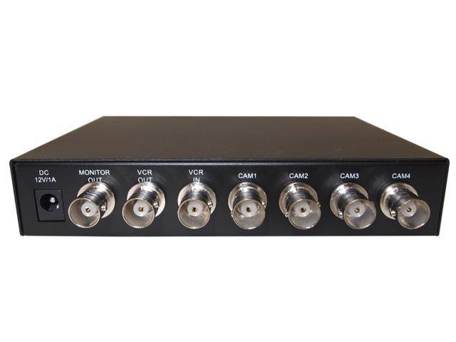 CCTV Security Camera System Video Splitter Quad Processor k7m