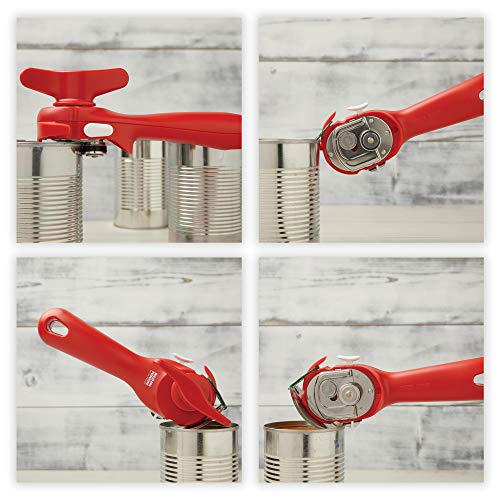 Kuhn Rikon Auto Safety LidLifter Can Opener with Ring Pull, Black D831