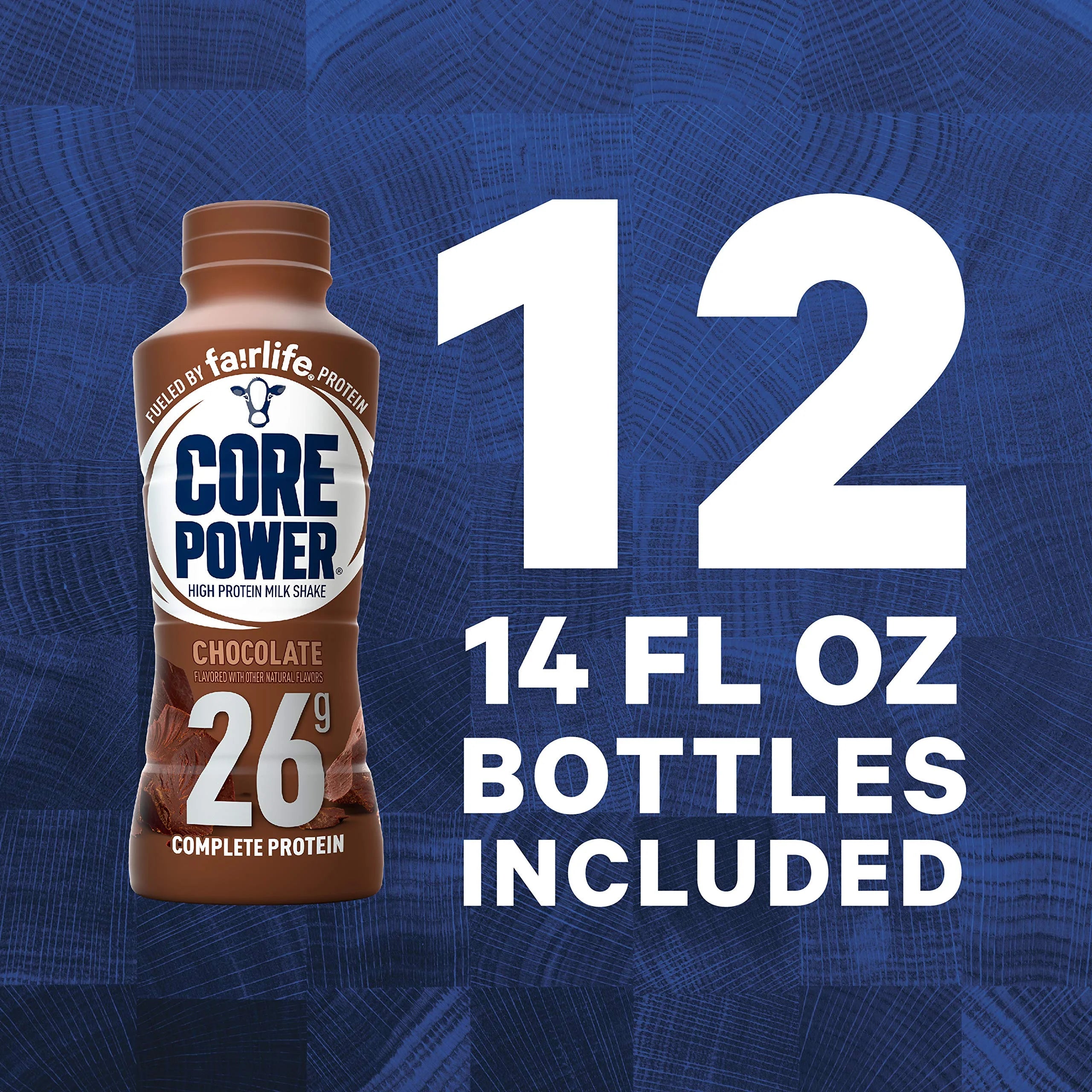 Core Power Protein Shake Chocolate 26g by fairlife, 12 Pack Z600732