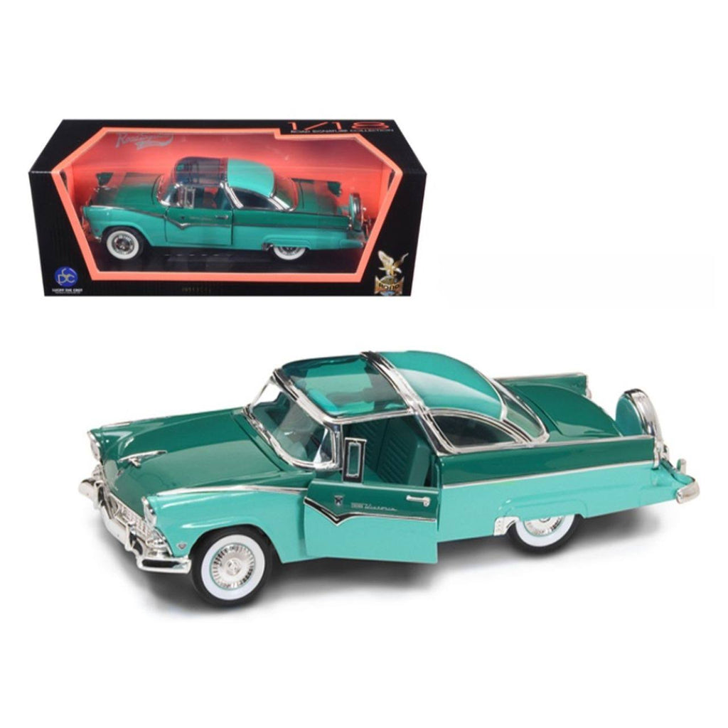 1955 Ford Fairlane Crown Victoria Green 1/18 Diecast Model Car k7m