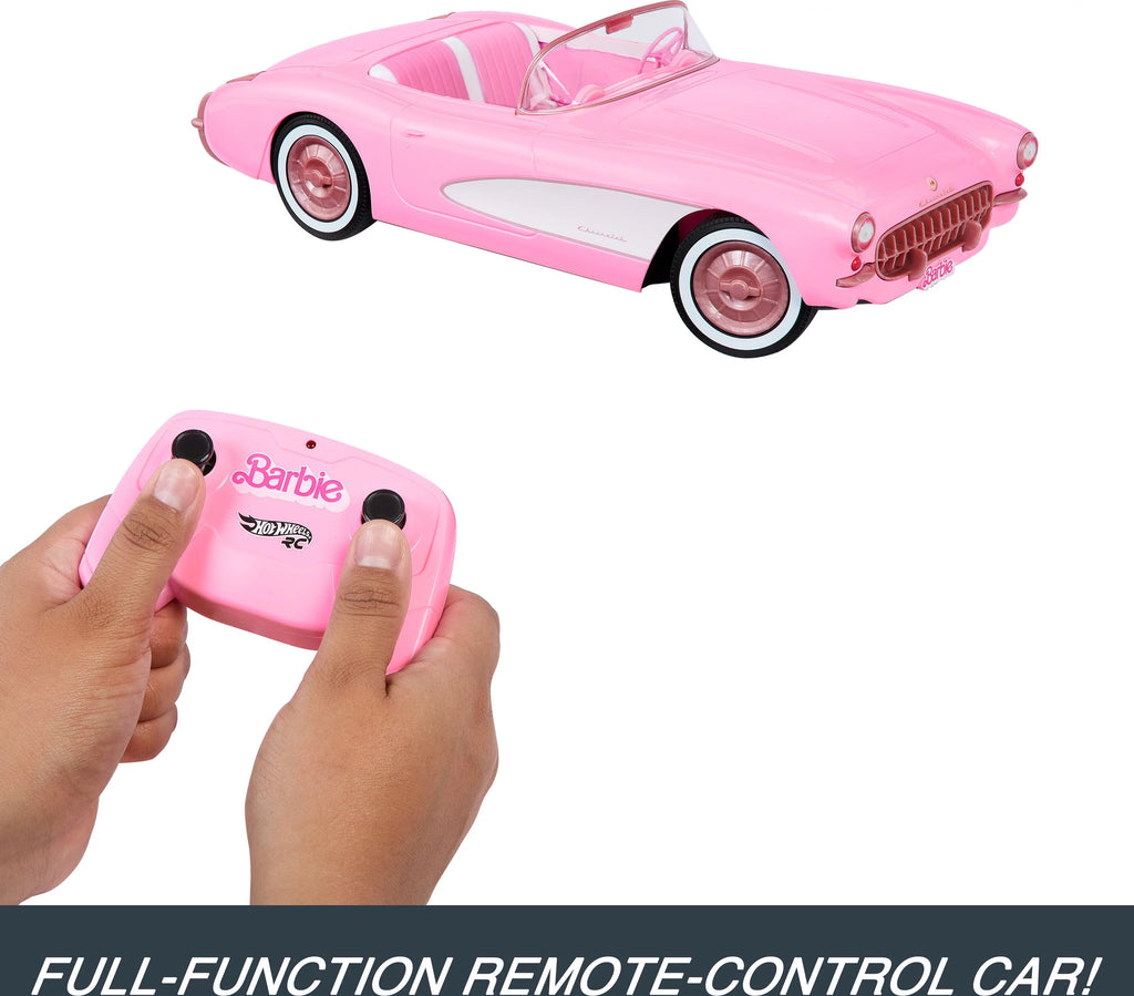 Hot Wheels RC Barbie Corvette, Remote Control Car D6837