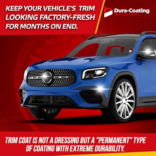 Dura-Coating Technology Trim-Coat Ceramic Coating for Plastics & Glass, Clear Glossy, 15ml P977051