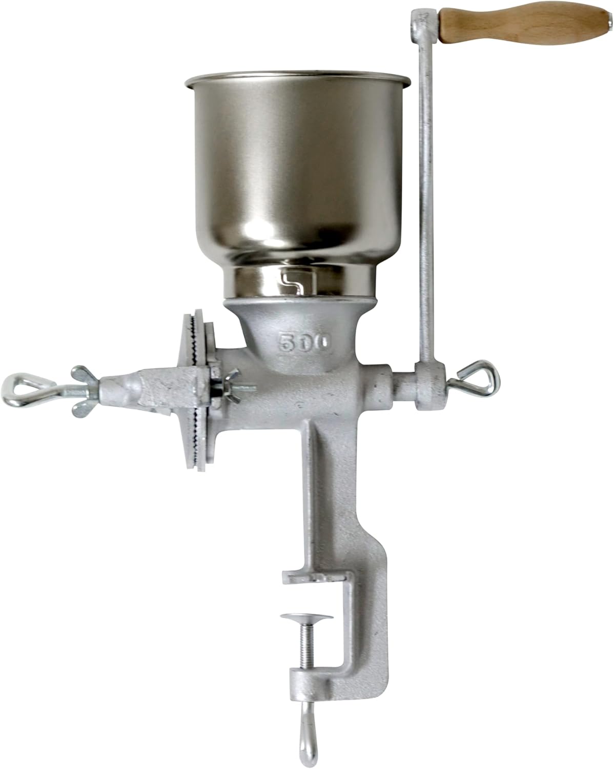 Trademark Innovations Cast Iron Grain Mill Grinder, Manual Hand Crank U9724