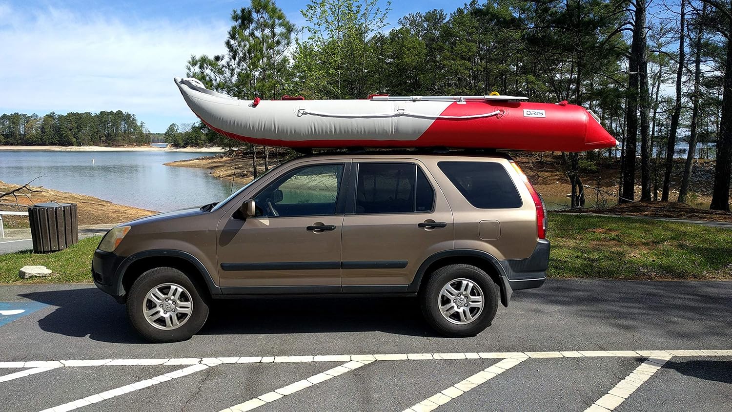 BRIS 14.1 FT Inflatable Kayak Fishing Tender Boat with Air Floor I673126