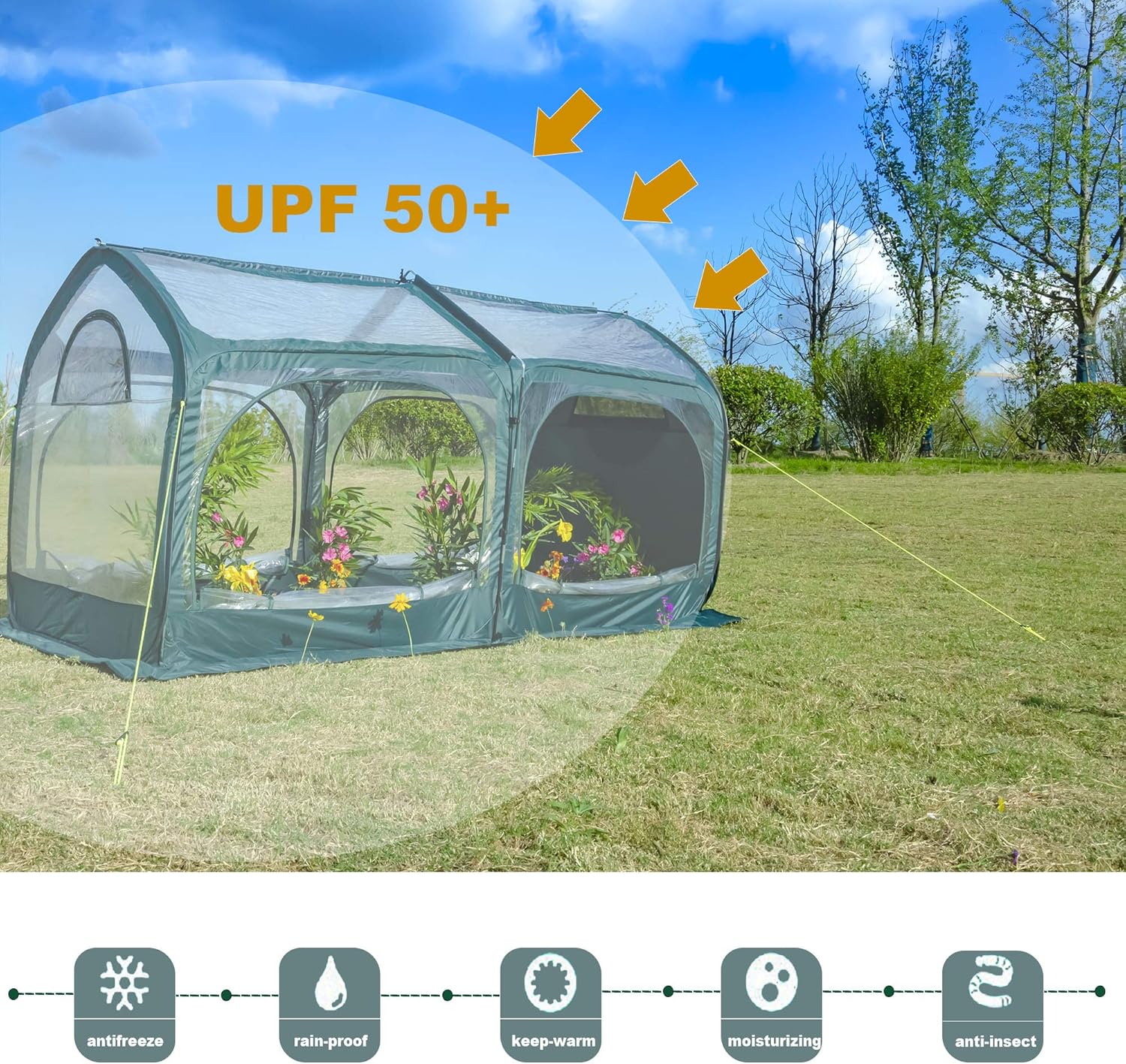 Greenhouse Cover for Cold Frost Plant Protection a7k