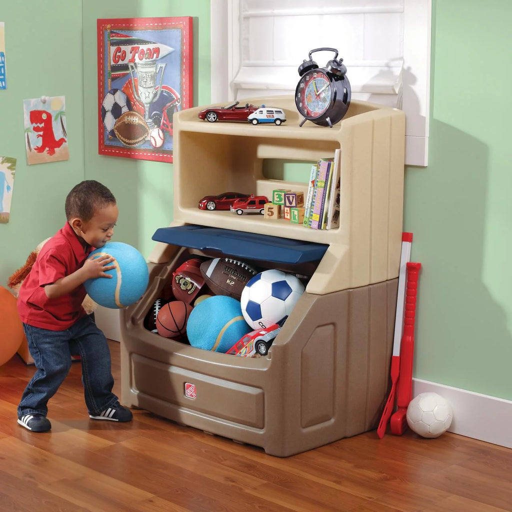 Step2 Lift & Hide Toddler Bookcase and Toy Storage, 38" Tall B28707