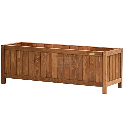 15" Hampton Classic Wooden Planter Box Indoor and Outdoor Use for patio garden (44" x 15" x 15")
