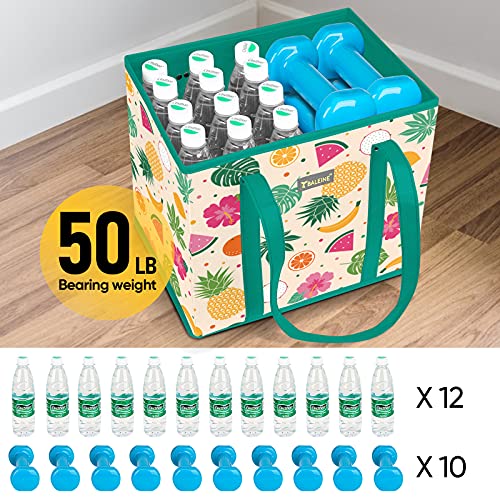 Reusable Grocery Bags Foldable Shopping with Reinforced Bottom Gray k7m