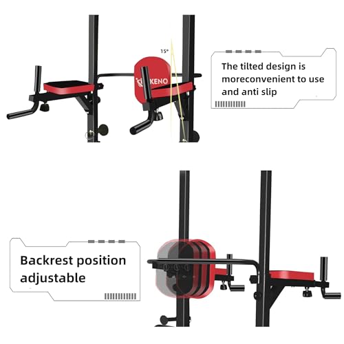 Power Tower with Pull Up Bar Dip Station for Home Gym 7k
