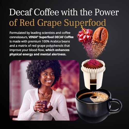 VINIA Blood Flow Energy Coffee Pods, Medium Roast, 30 Ct C4802