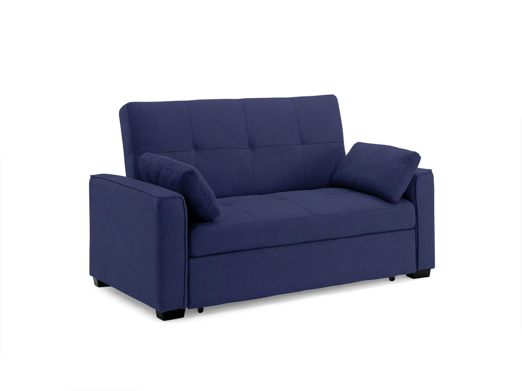 Nantucket Pull-Out Chenille Sleeper Sofa, Full Size, Navy S811288