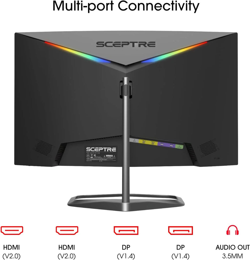 Curved 24.5-inch Gaming Monitor 240Hz 1080p 1ms DisplayPort HDMI Built-in Speakers k7