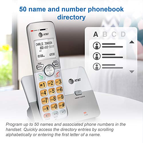 AT&T EL51103 DECT 6.0 Cordless Home Phone with Speakerphone and Caller ID O318095