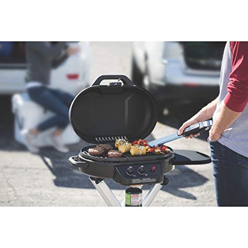 Coleman RoadTrip 225 Portable Stand-Up Propane Grill with Folding Legs & Wheels X65818