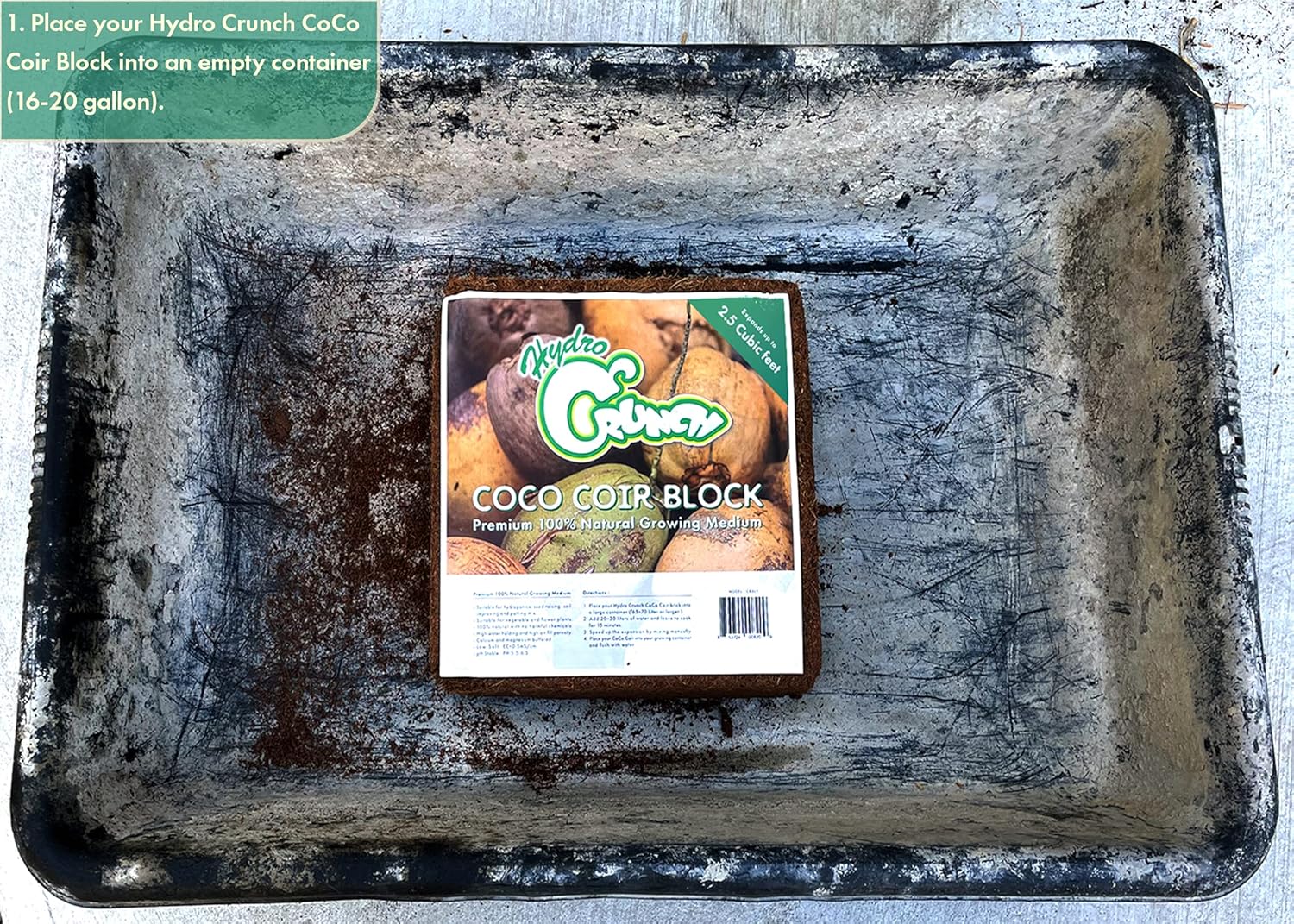 Coco Coir Block 2.5 Cubic Ft 2-Pack a7
