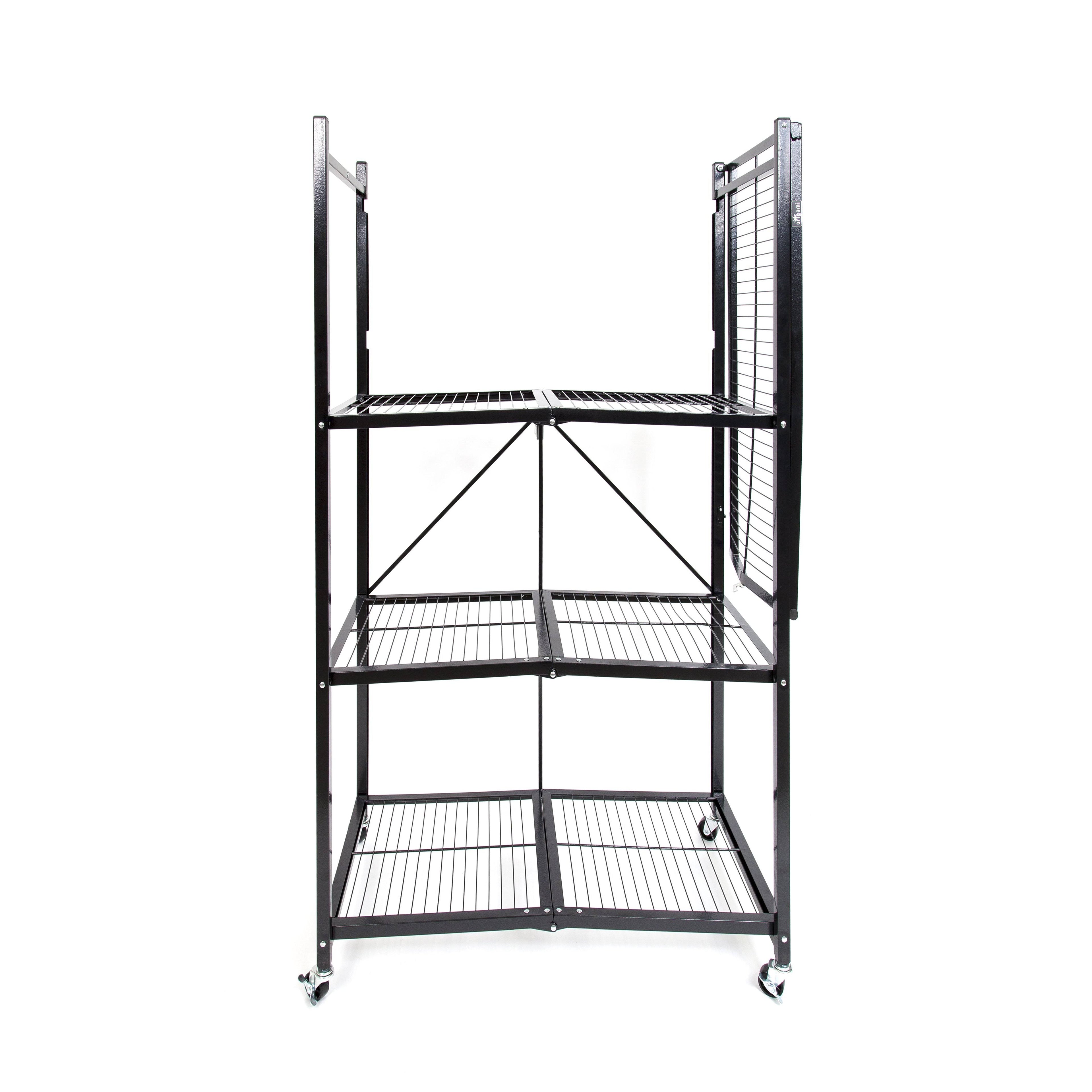 Origami Large 4-Tier Heavy-Duty Rack with Casters Red 7k