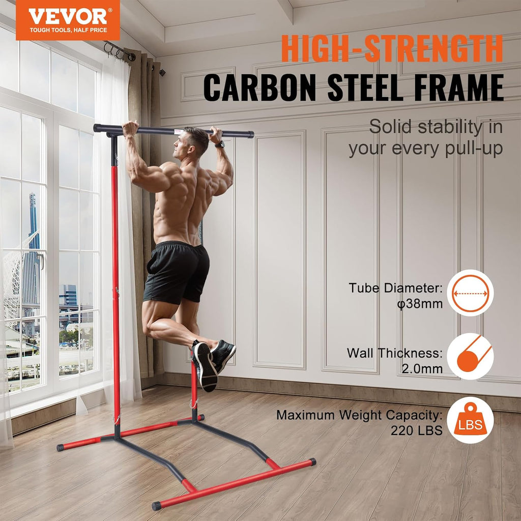 Power Tower Dip Station Adjustable Pull Up Bar Home Gym Equipment K7m
