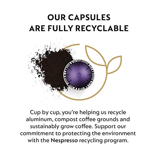 Nespresso Vertuo Line Altissio Medium Roast Espresso Coffee Pods, 50 Count U1669