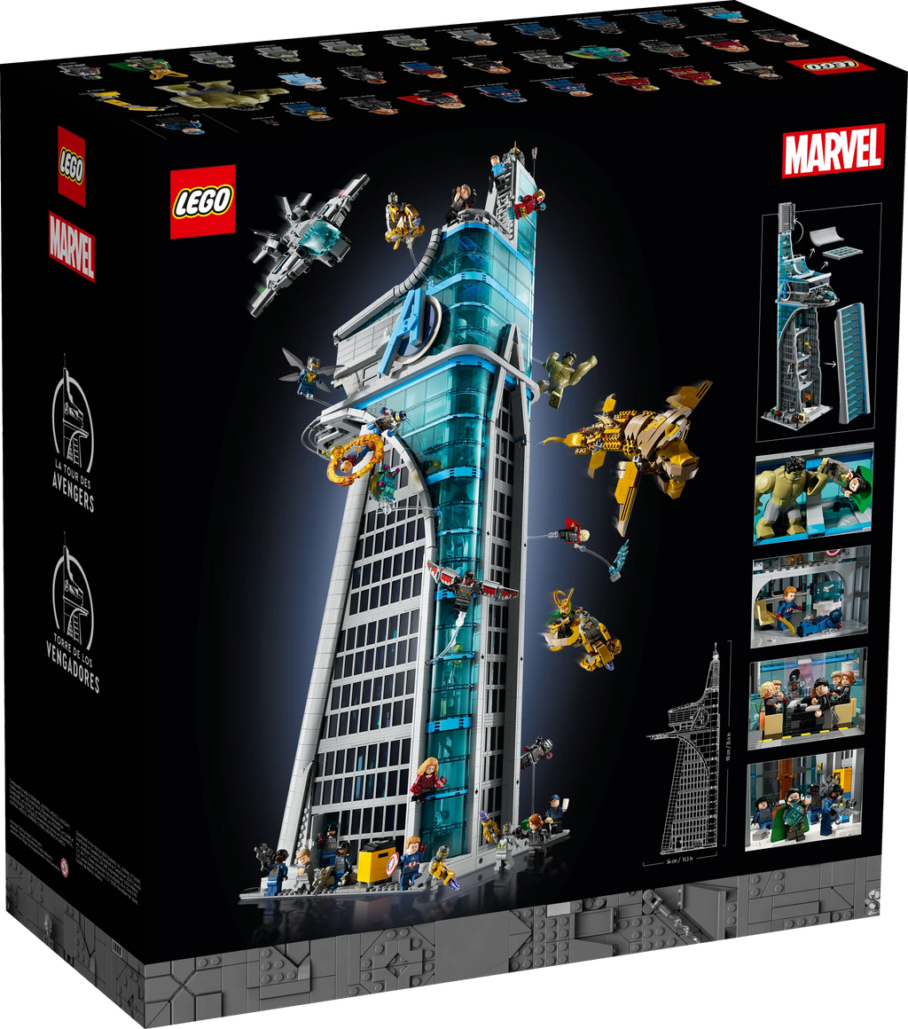 Marvel Avengers Tower Building Kit with 31 Figures and Movie Scenes 7q