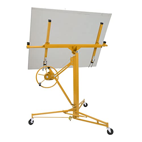 Drywall Lift Panel Hoisting Jack with Rolling Caster Wheels x7k