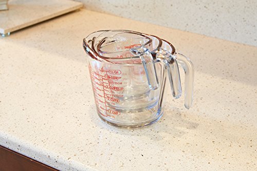 Anchor Hocking Glass Measuring Cups 3 Piece Set K166