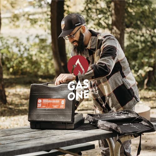 Propane or Butane Dual Fuel Portable Camping Stove with Carrying Case k7m