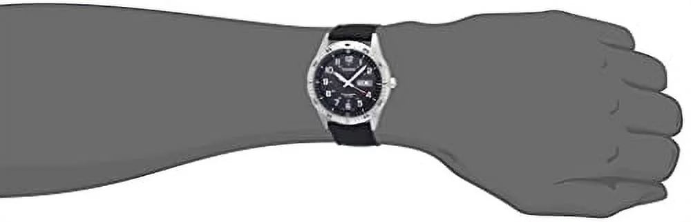 Casio Men's Solar Powered Analog Watch, Black Nylon Strap D154217