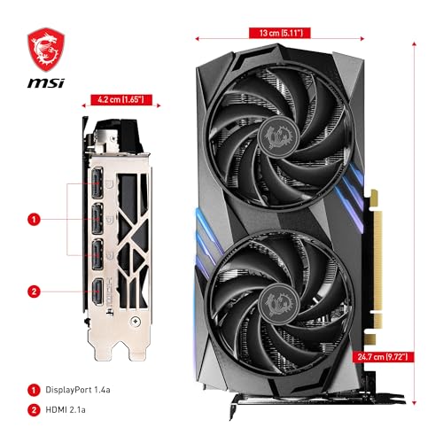 Graphics Card 8GB GDDR6 PCIe 4.0 DLSS3 k7