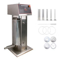 Electric Sausage Stuffer 55LBS Vertical Sausage Maker Machine Stainless Steel Sausage Filler Machine with 4 Stuffing Tubes for Commercial & Home Use