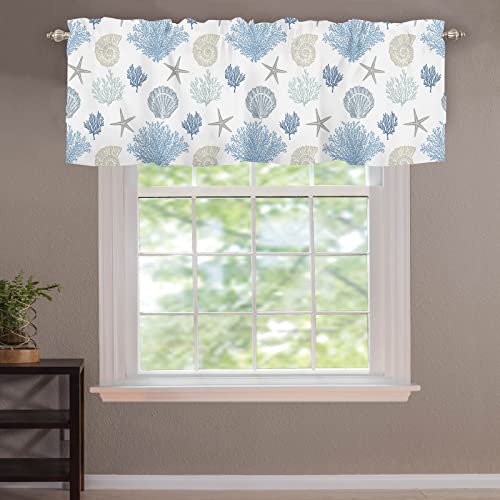 Sage Green Leaf Kitchen Curtain Valance for Windows 54x18 Inch I6151