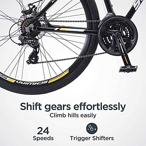 Comfort Adult Hybrid Bike 700c Lightweight Aluminum Frame a7