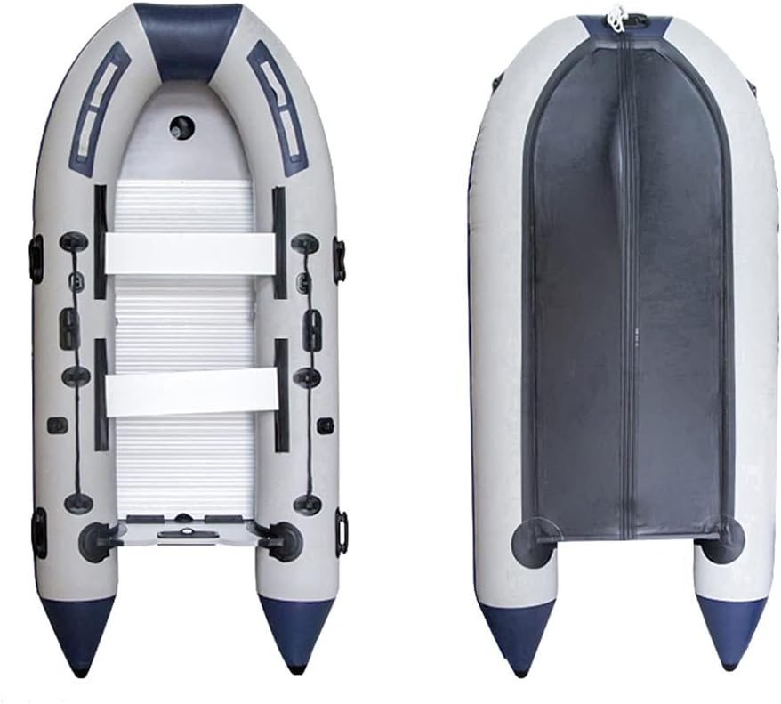 Inflatable Fishing Boat 7.5 ft 2-Person Portable Kayak with Aluminum Bottom A4318