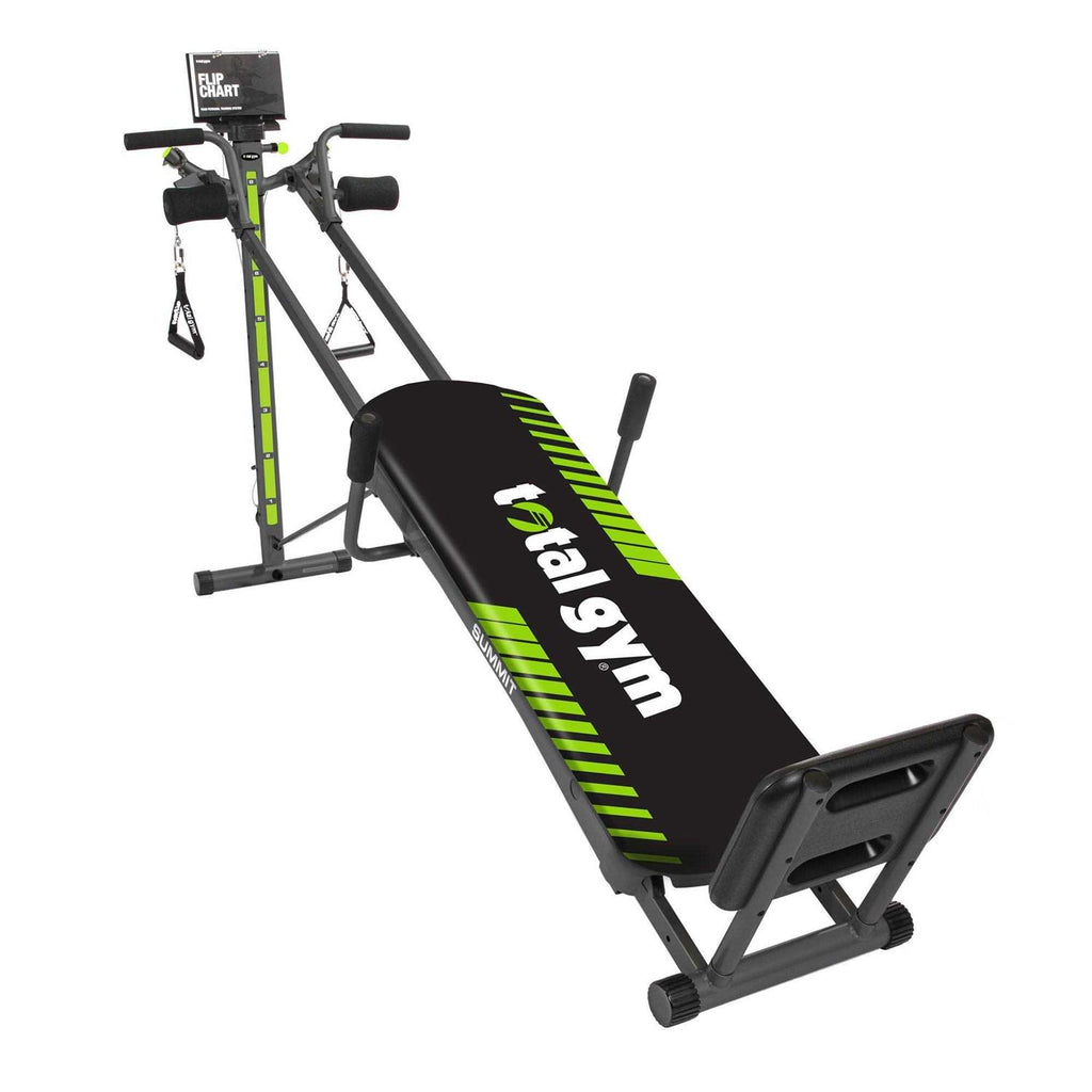 Total Gym Summit Adjustable Home Fitness 70 Exercise Workout System w/ Wing Attachment, Squat Stand, Dip Bars, and Leg Pull Accessory - Sports Supplies Online Store