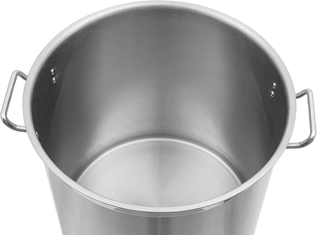 36 QT Stainless Steel Stock Pot with Handle for Seafood Boil D8746