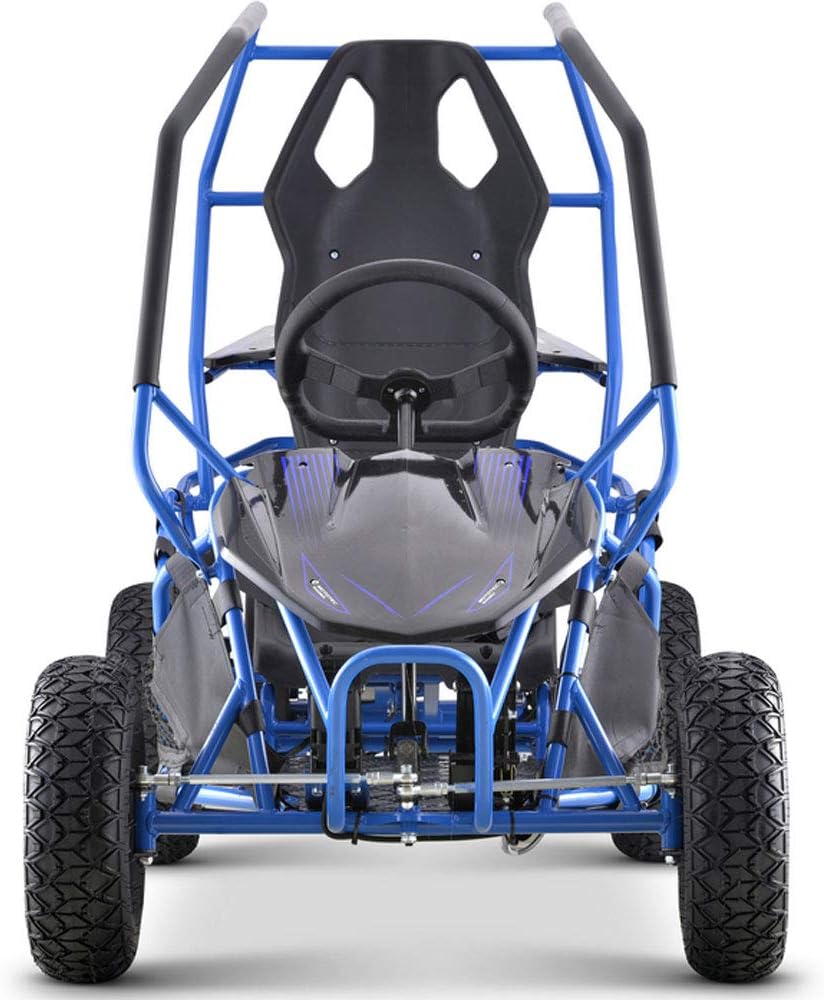 MotoTec Maverick 1000w Kids Electric Go Kart Blue P7484