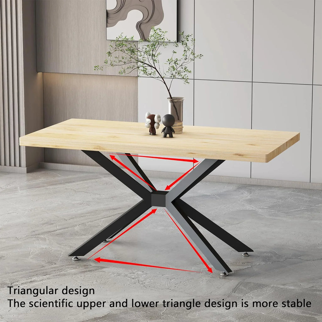 Modern Table Base Black 28" Metal Dining Table Legs with Suction Cups W977438