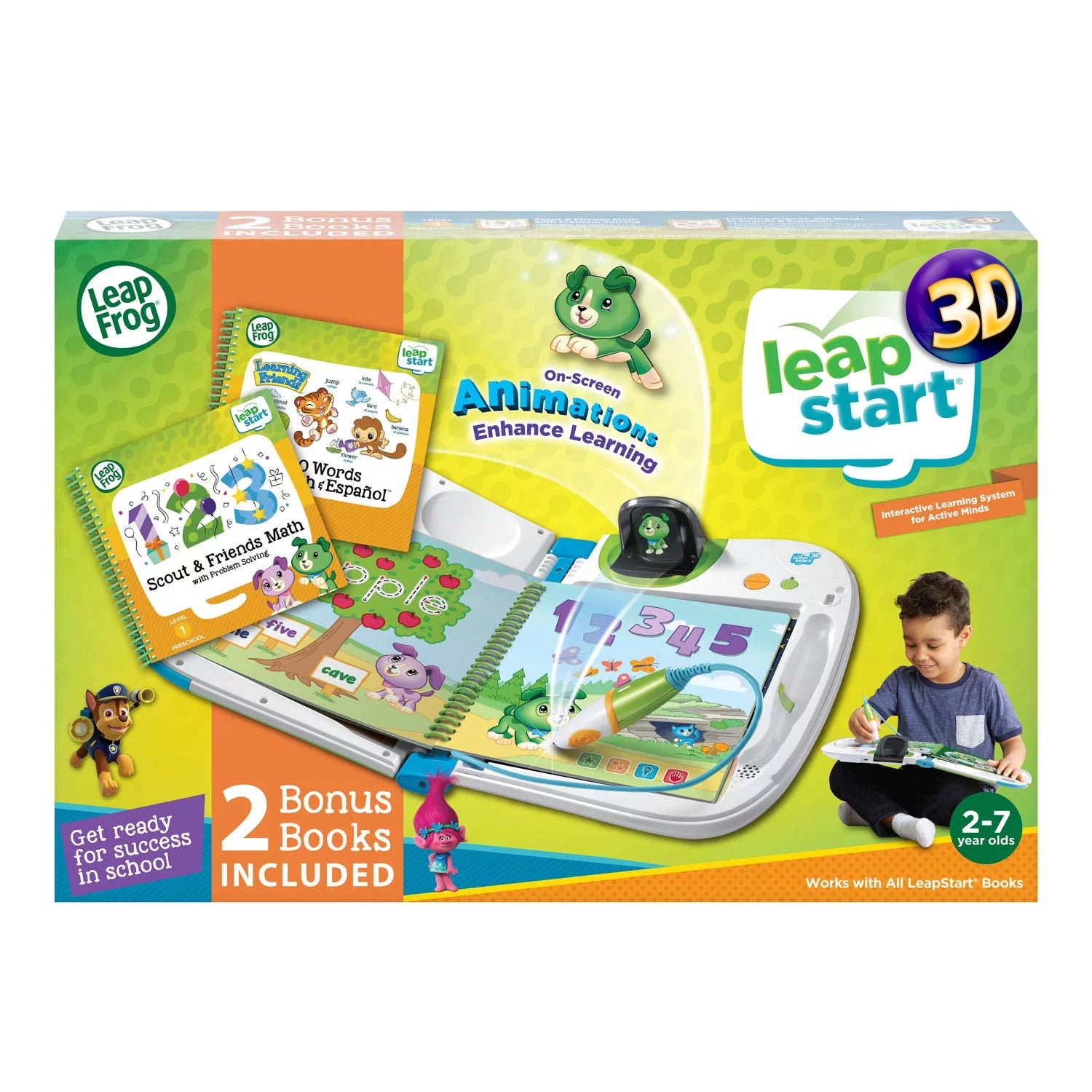 LeapFrog LeapStart 3D Interactive Learning System with 2 Book Combo Pack L905