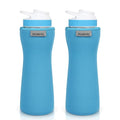 2 Pack Sleeve for Cirkul 22oz Water Bottle, Water Bottle Sleeve Fits Cirkul 22oz Plastic and Stainless Steel Bottles, Protective Sleeve Insulated Cover Retaining Temperature, Fitted Design (Black)