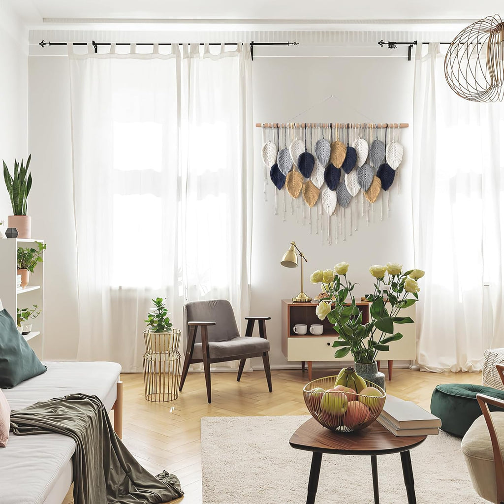 Alynsehom Macrame Wall Hanging Boho Handmade Woven Tapestry Wall Art Decor E935597