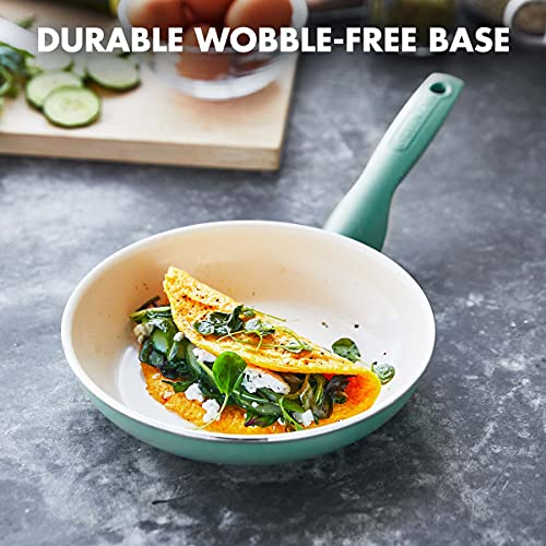 GreenPan Rio Healthy Ceramic Nonstick 10 inch Frying Pan Skillet, Turquoise M963