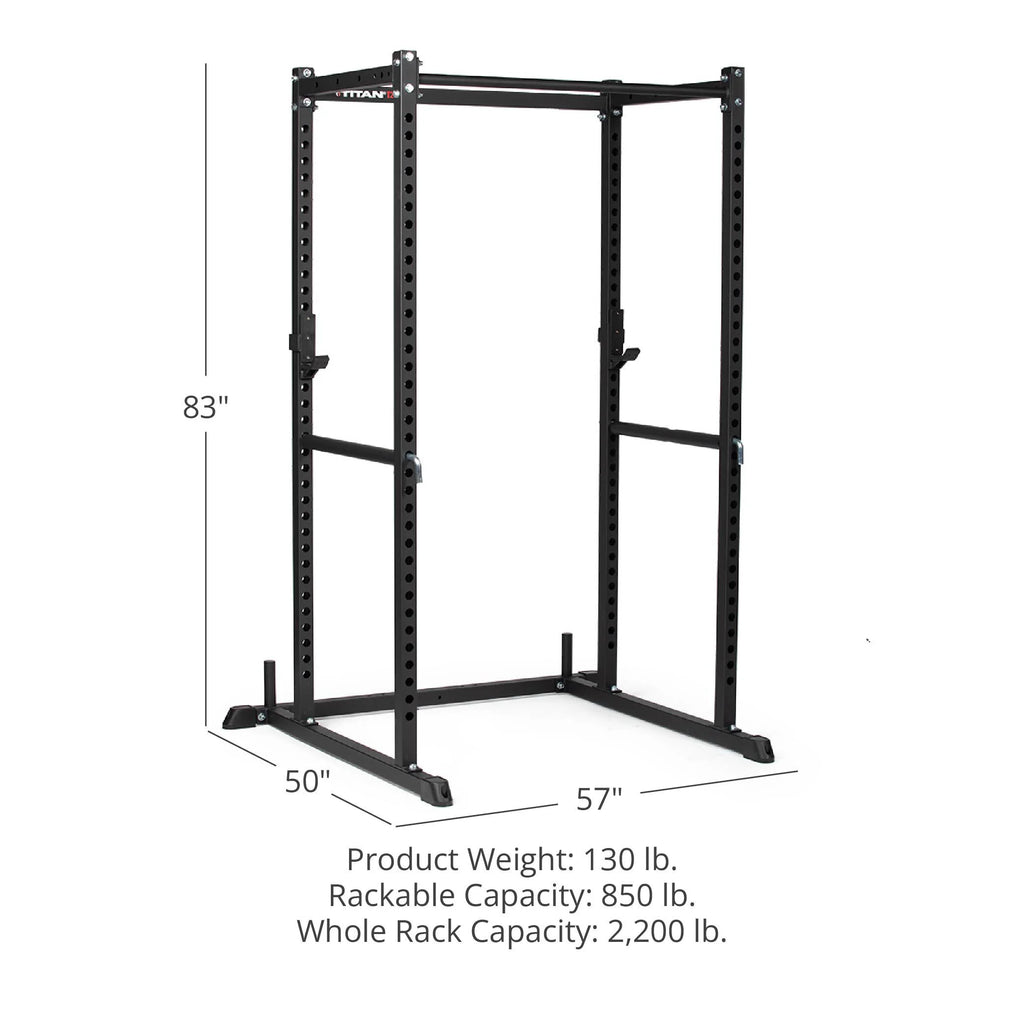 Power Rack with Pull Up Bar and J-Hooks for Home Gym k7x