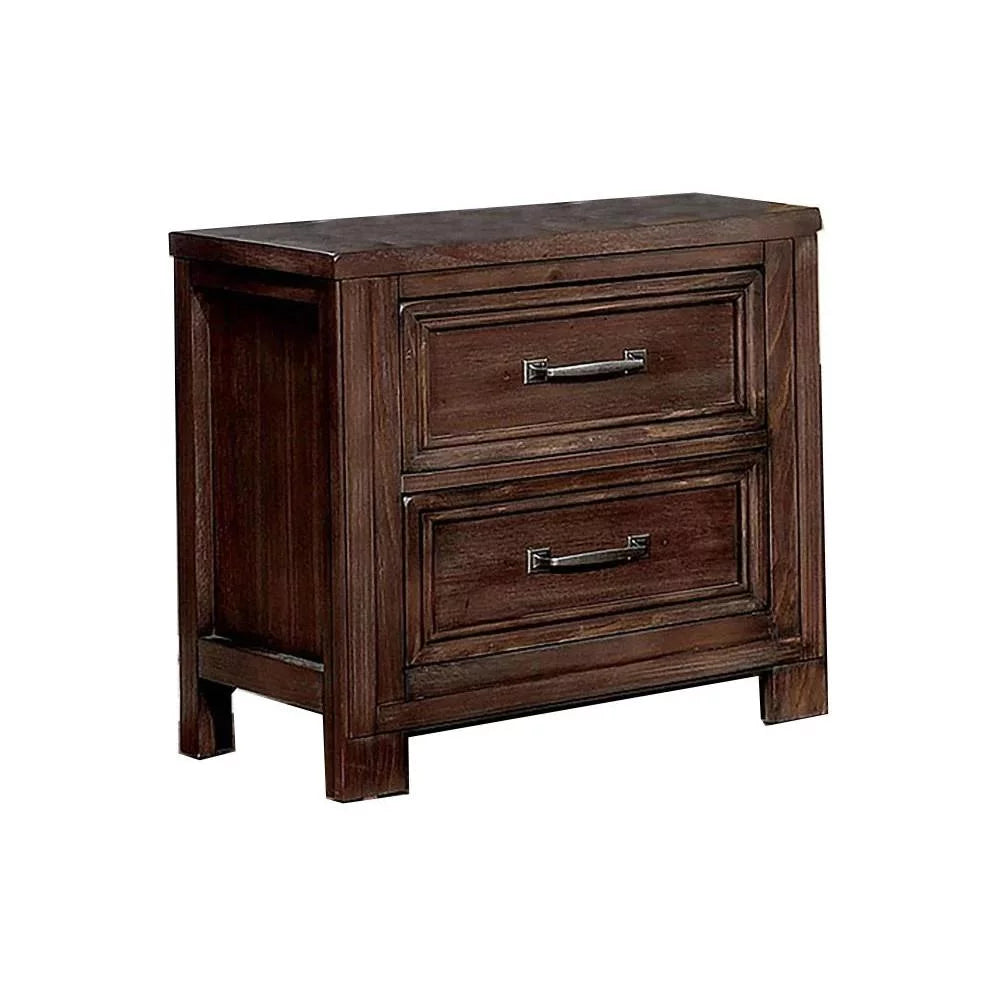 Tywyn Transitional Dark Oak Solid Wood King Bedroom Set 5pcs S7576