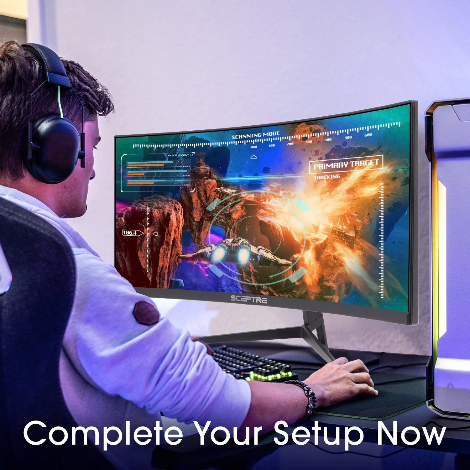 Sceptre C305B-200UN 30" Curved LED Monitor 200Hz T8250