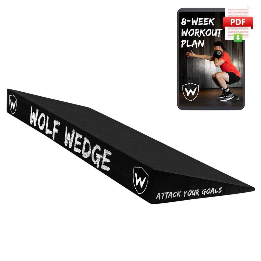 Wolf Wedge Squat Wedge Slant Board Heel Lift for Strength and Knees Over Toes - Sports Supplies Online Store