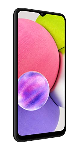 SAMSUNG Galaxy A03s Cell Phone, Factory Unlocked, 32GB, Black U154