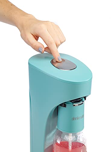 Drinkmate OmniFizz Sparkling Water and Soda Maker Bundle with 2 CO2 Cylinders, Arctic Blue I701971