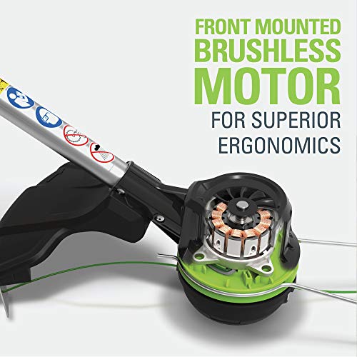 Cordless Brushless String Trimmer and Leaf Blower Combo with Battery Charger k7