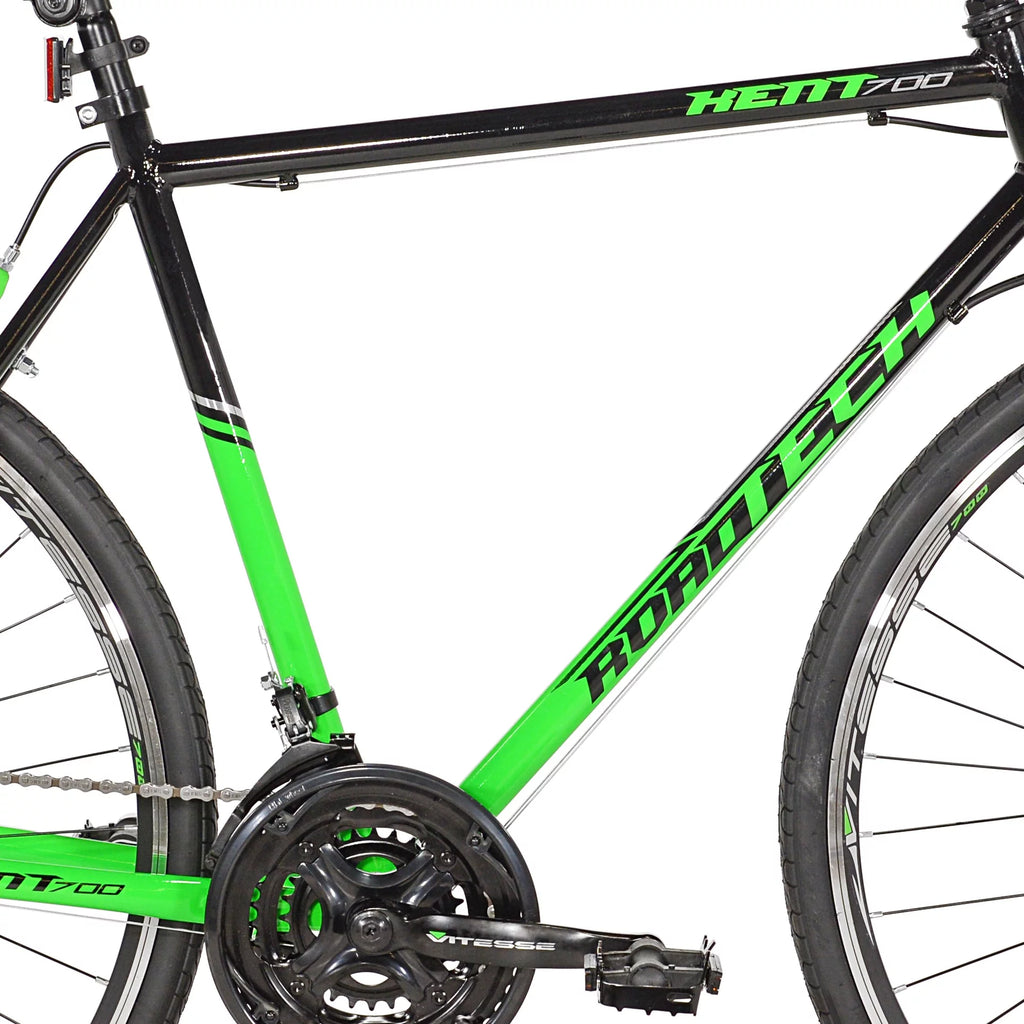 700c Road Bike Black Green k7