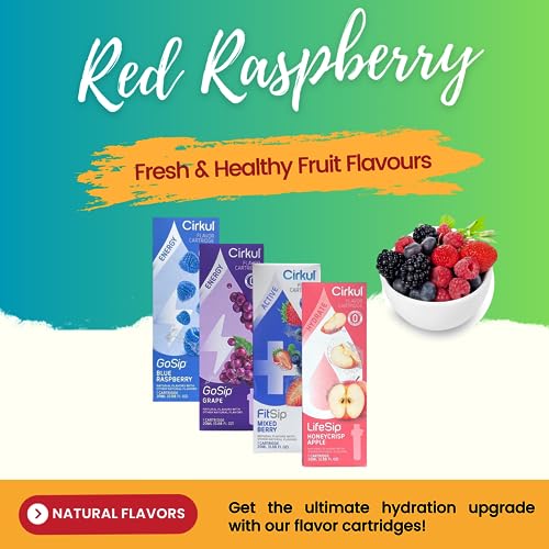 Cirkul Flavor Cartridges Refills Kit - Pack of 4 - Mixed Berry W4610