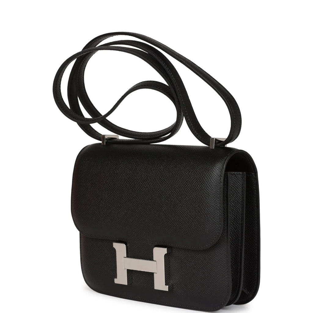 Black Epsom Leather Crossbody Bag k7